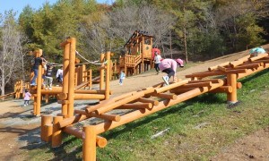 丹波自然運動公園、木製遊具