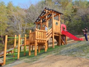 丹波自然運動公園、木製遊具